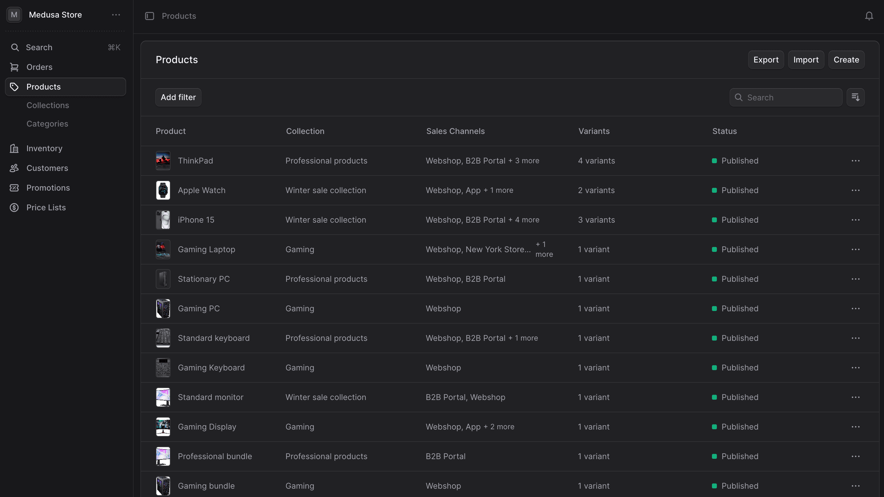 Dark Theme